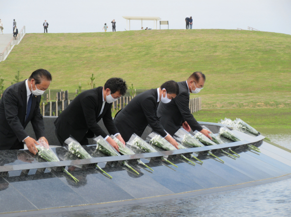 みやぎ東日本大震災津波伝承館開館式典に出席しました